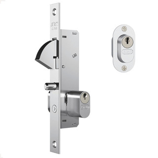Fechadura Porta De Correr Stam 940 Gorje Inox Escovado Externa Original