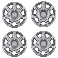 Calota Aro 15" cor Prata modelo Logan/Sendero 15/18 Jogo c/ 4 Calotas GRID - 876AR-PTA-E