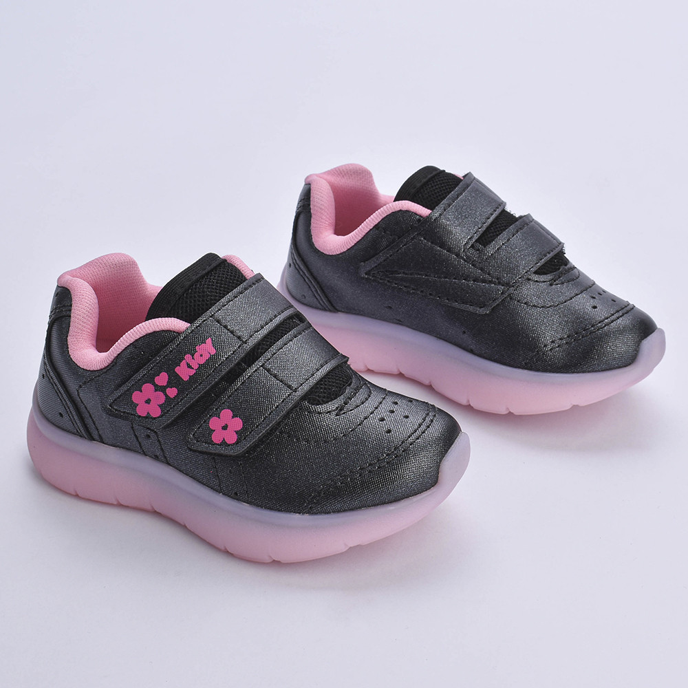 Tênis Infantil Menina Kidy Flex Light Calce Fácil Anatômico Confortável Leve Antiderrapante Escolar