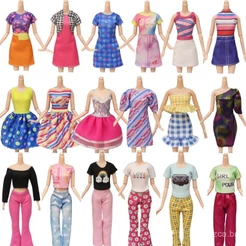Roupas de Boneca de 30cm Vestido Brinquedo Menina Brinquedo de Casa de Boneca