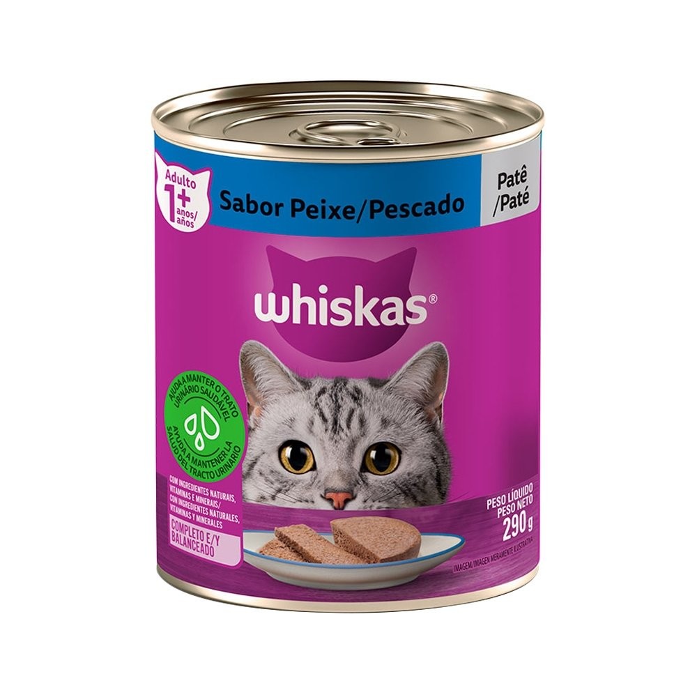 Ração para Gatos Whiskas Premium Peixe Lata 290g