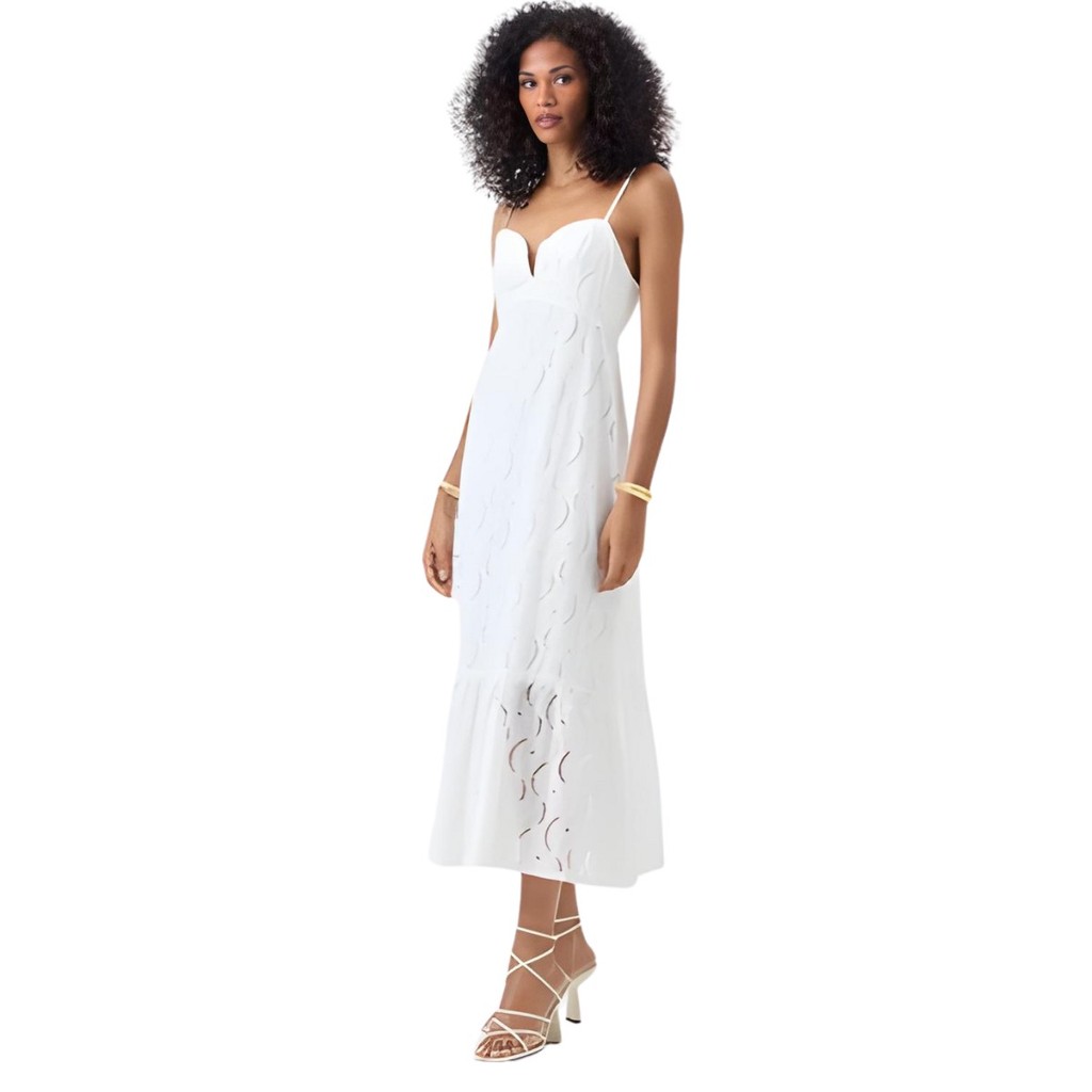 Vestido Maxi Midi Solto Flor De Lis