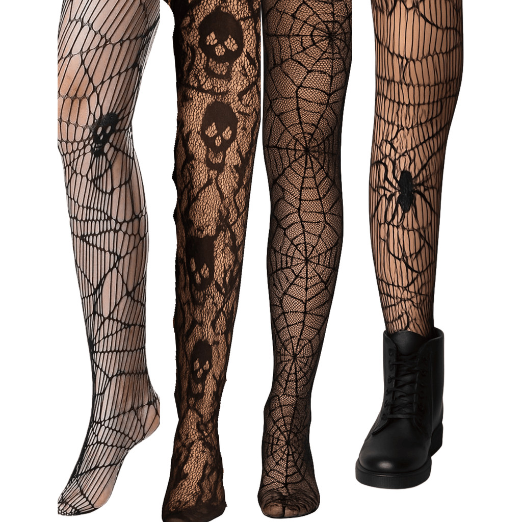 Meia Calça Arrastão Halloween Carnaval Festa Fantasia Dia Das Bruxas