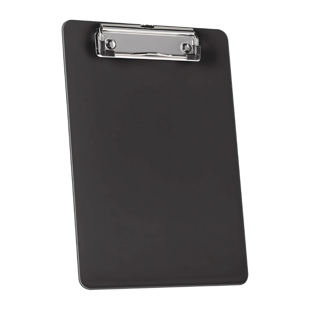 Prancheta 1/2 Oficio Tamanho A5 Com Prendedor Metálico Wire Clip Acrimet 137 (Cor Preto Preta)