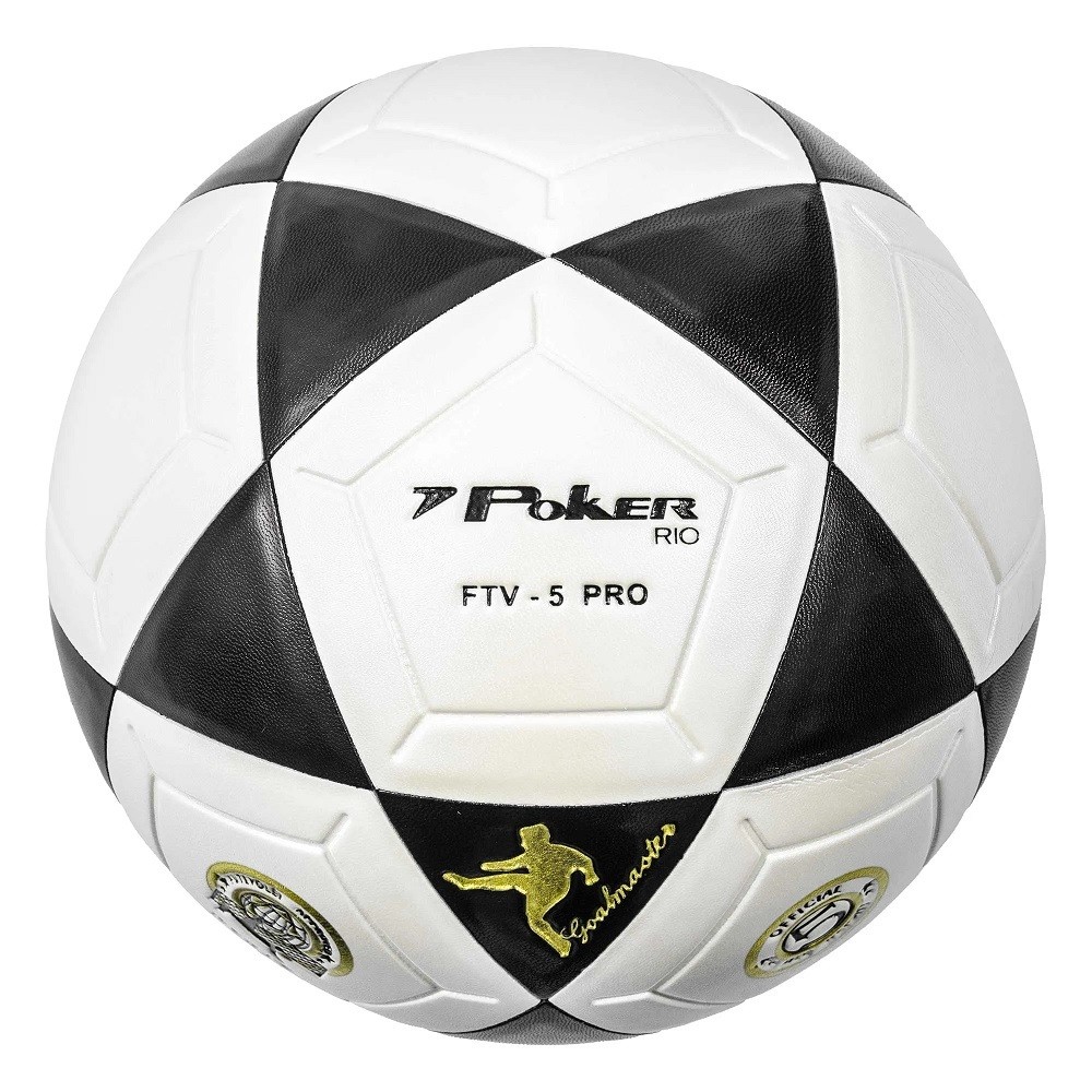 Bola de Futevôlei Poker Vulcanizada Rio Oficial PU Branco e Preto - Único em Oferta na Shopee