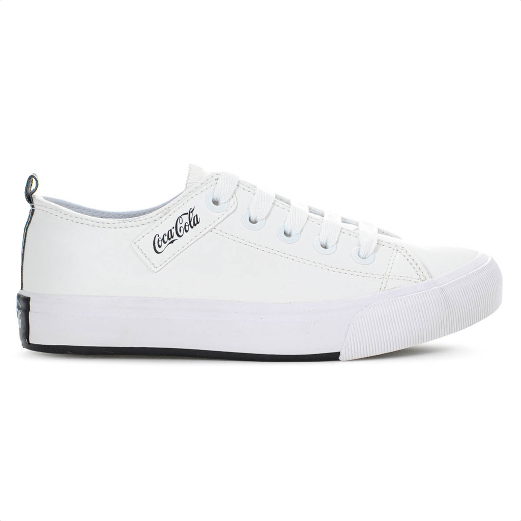 Tênis Coca Cola Atlanta Town Coke Branco - Feminino em Oferta na Shopee