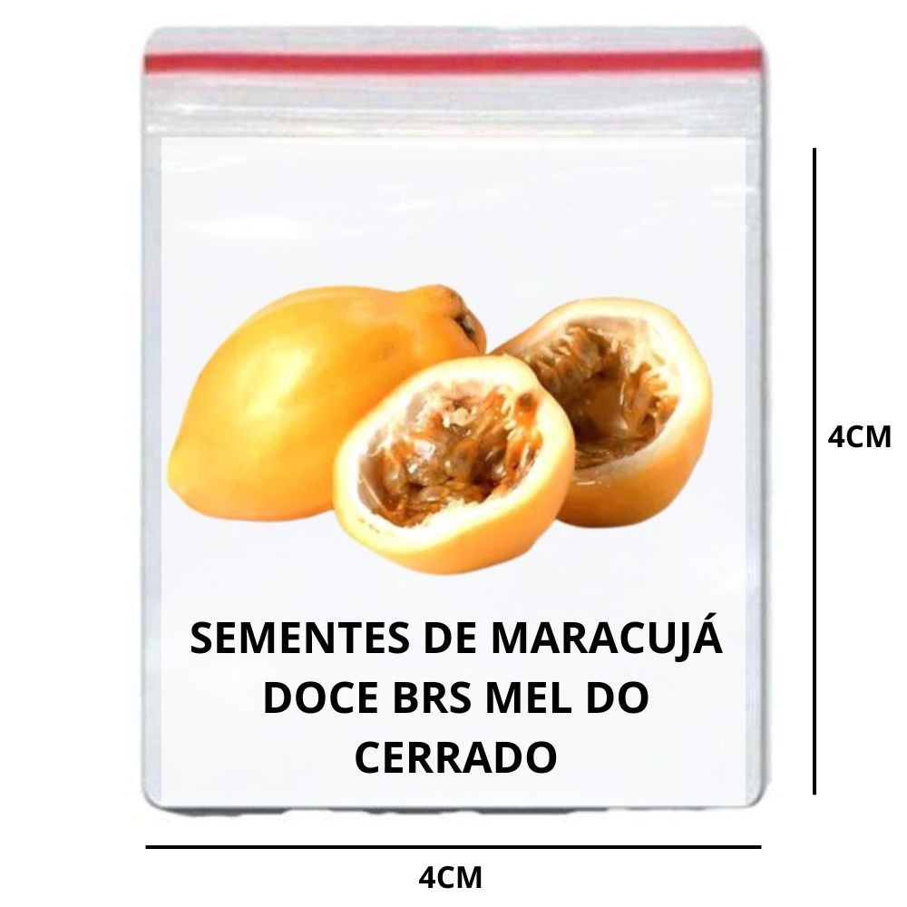 germinação rápida Rara Sementes de Maracujá Doce BRS Mel do Cerrado - Alta Germinação Para fazer mudas