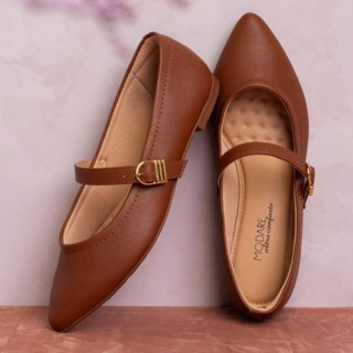 Sapatilha Mary Jane Feminina Bico Fino Tira Fivela Modare Ultraconforto Flexibilidade Palmilha Ultracomfy Antiderrrapant em Oferta na Shopee