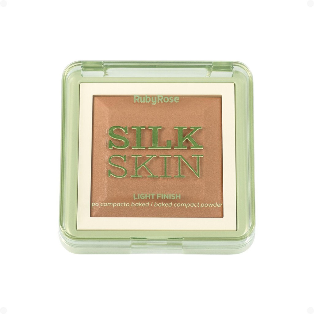 Pó Compacto Ruby Rose Silk Skin Light Finish PC40 HB-M403-4