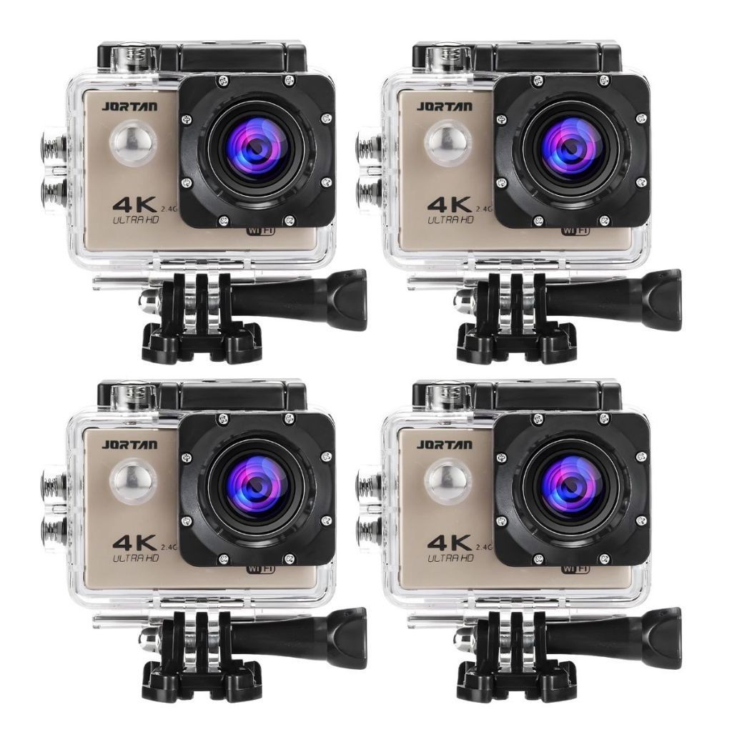Kit 4 Câmera WIFI esportiva Full HD 4K à prova d'água para ação