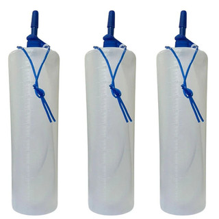 03 Coletores De Urina Com Extensão Para Coleta Amostra Exames 1200 Ml Uromed