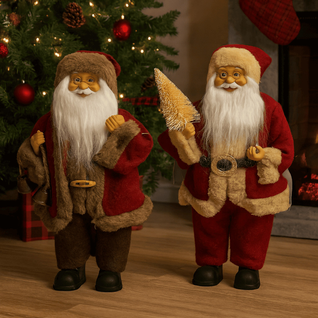 Boneco Papai Noel em Pé 30cm Decoração Natalina Enfeite Natal