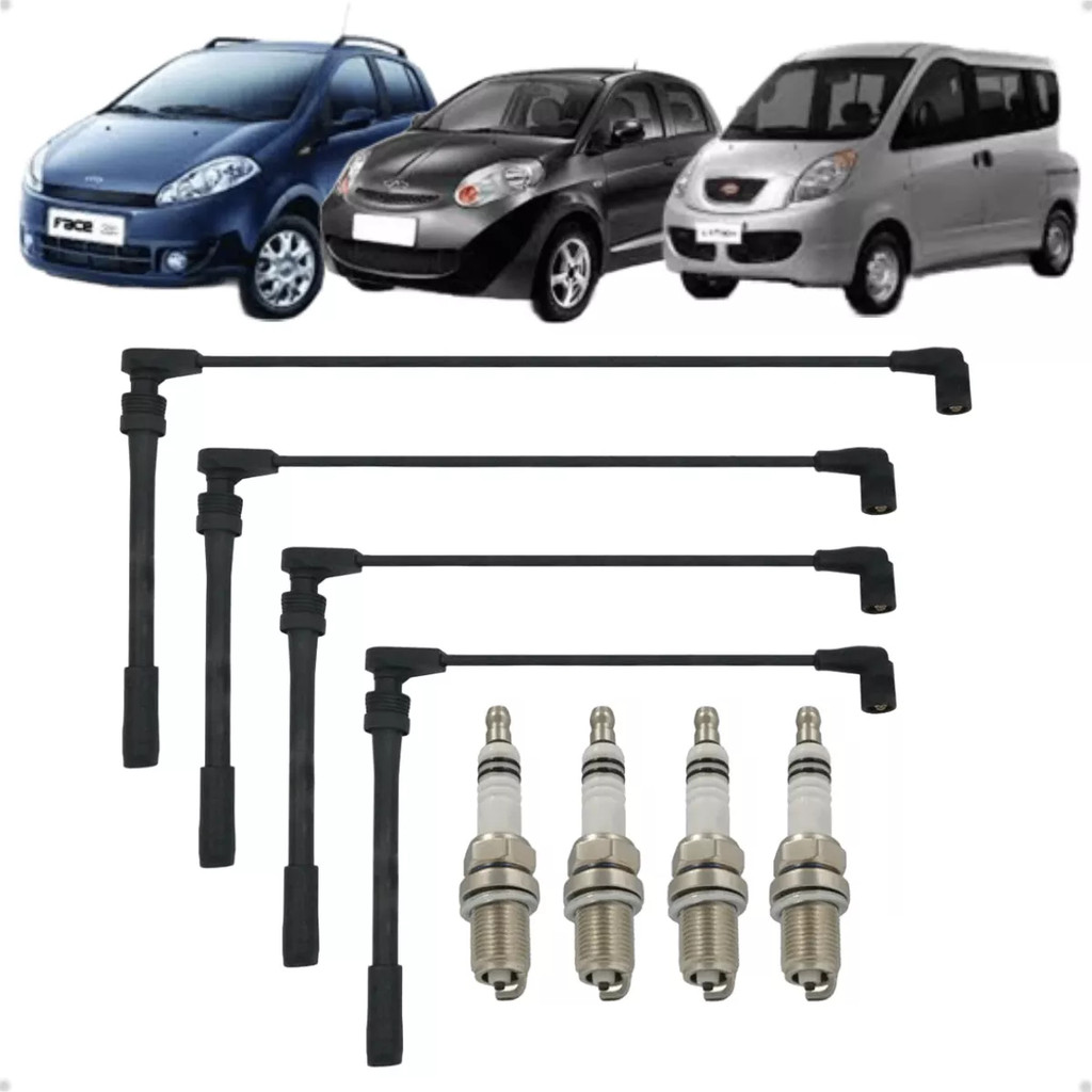 Kit Vela E Cabo Ignição Chery Face S18 Rely Link 2010 A 2016.