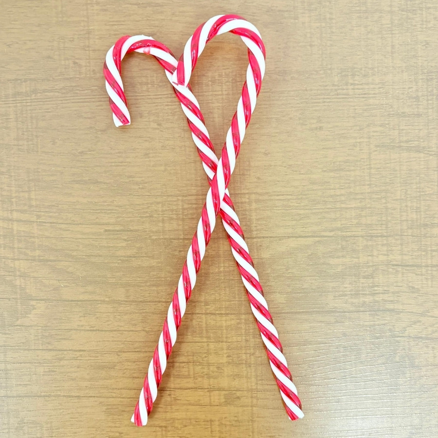 Enfeite Decorativo de Natal - Bengala Doce de Plástico - 24cm - 2 unidades - Artlille - Rizzo