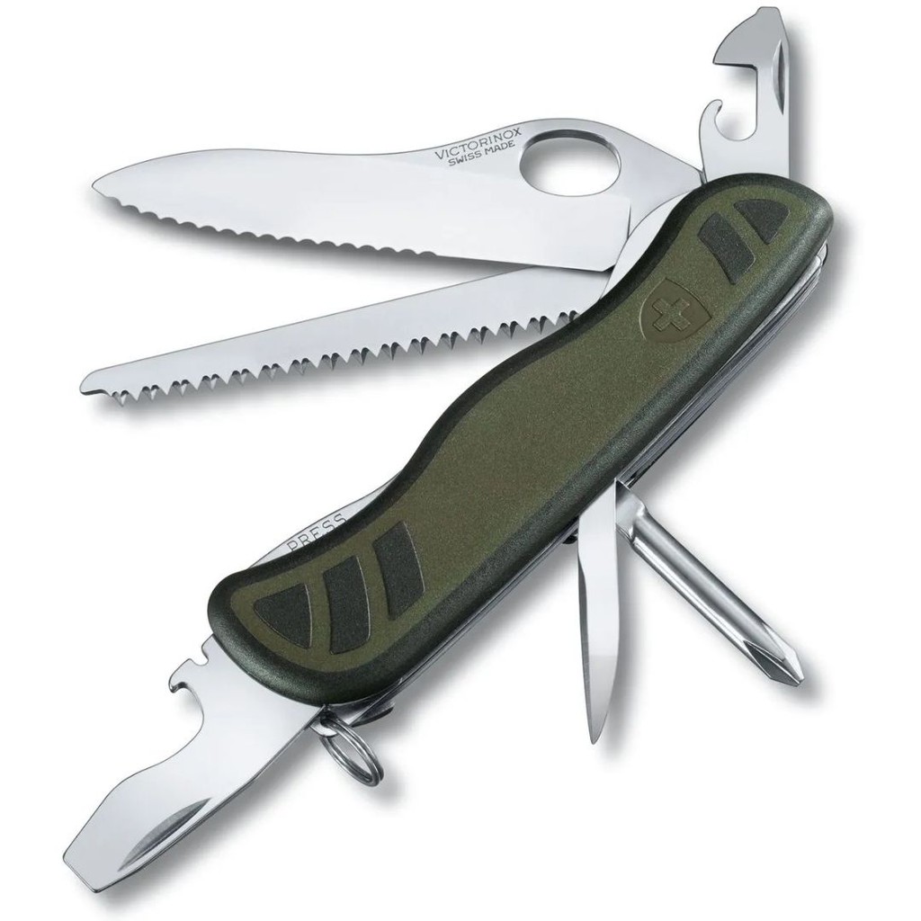 Canivete Swiss New Soldier 10 Funções Verde Victorinox