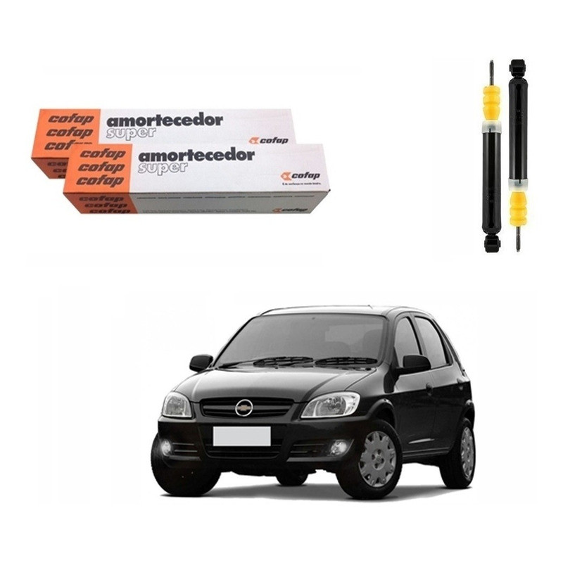 Par Amortecedor Traseiro, Celta 1.0 2006 A 2012 em Oferta na Shopee