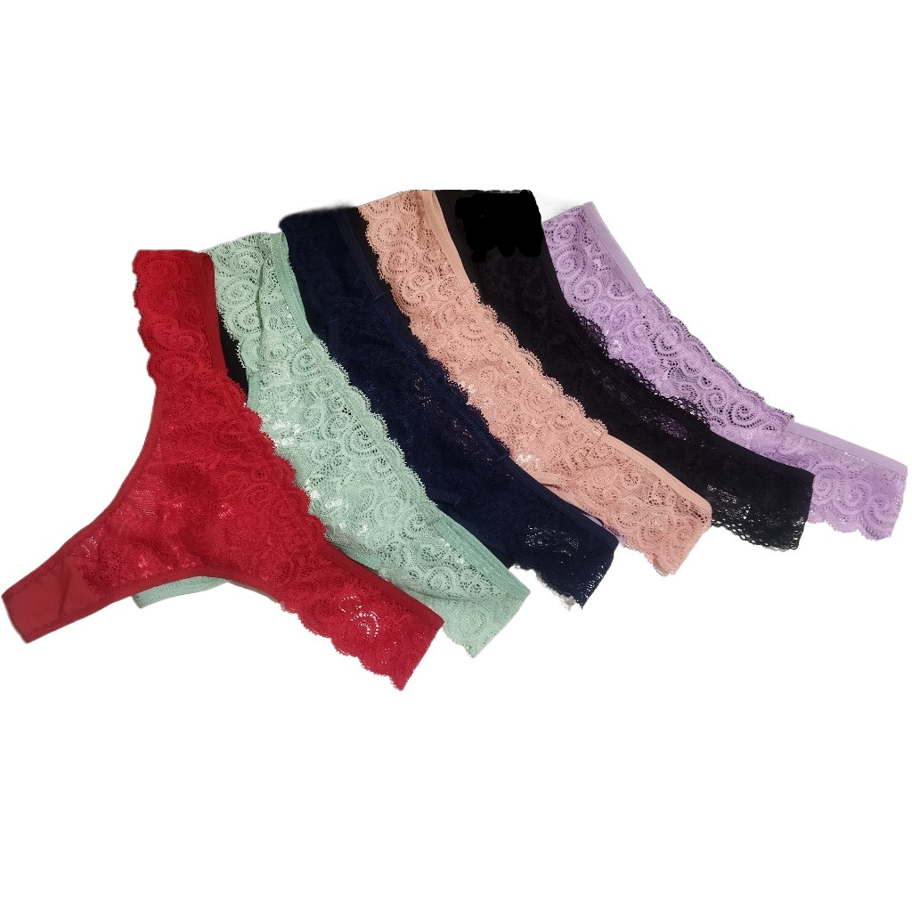 Kits Calcinhas Fio Dental Duplo Tanga calcinha Em Renda Luxo | Calcinha Luxo Chique