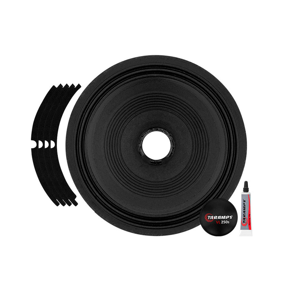 KIT REPARO ALTO FALANTE TARAMPS 7DRIVER VL 250 S 8 POLEGADAS ORIGINAL