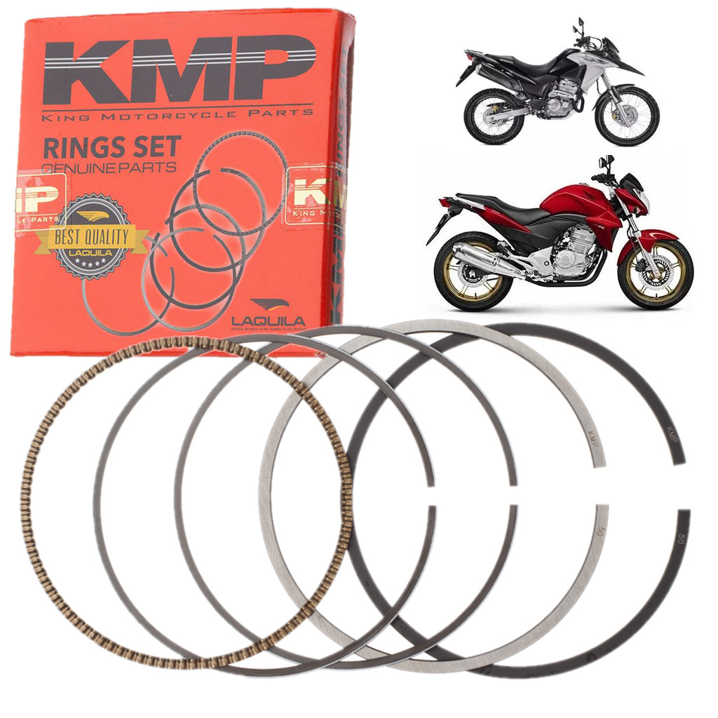 Anel Pistão Cb 300r Xre 300 Std 0.25 0.50 0.75 1.00 Kmp em Oferta na Shopee