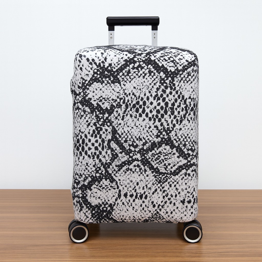 Capa Protetora Para Mala Estampa Cobra Snake Print Viagem Aeroporto Premium Reforçada em Suplex