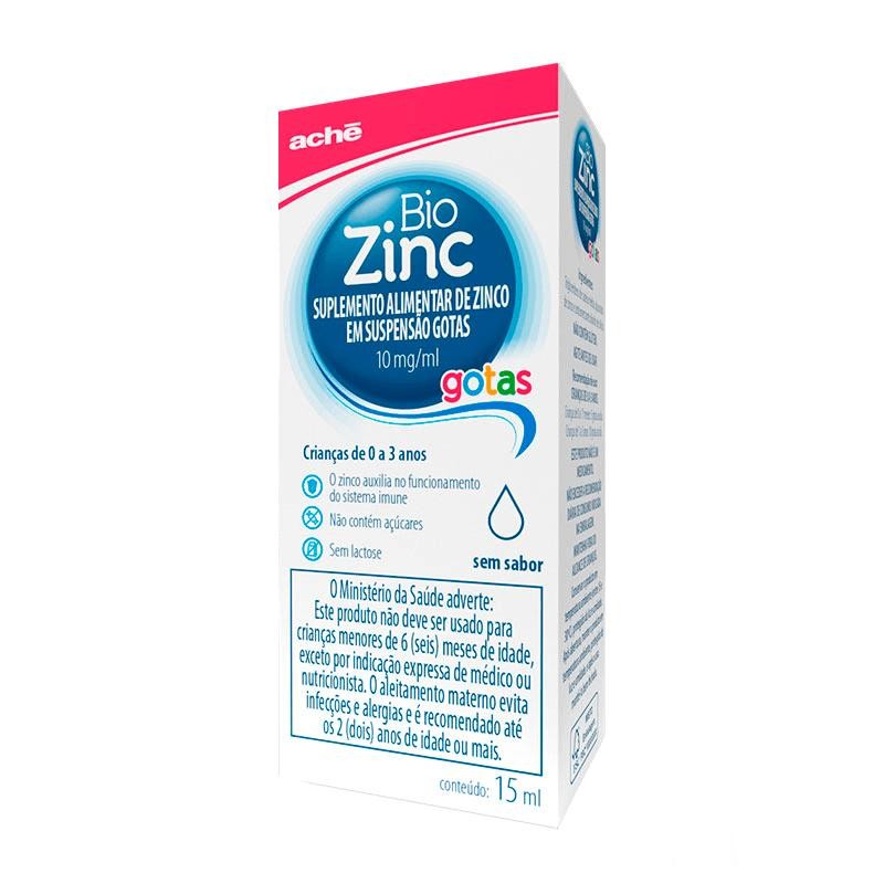 Suplemento Alimentar Bio Zinc Infantil 10mg/ml Solução Oral Gotas Sem Sabor 15ml em Oferta na Shopee