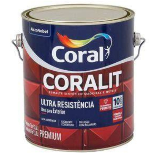 Esmalte Coralit Ultra Resistencia Esm Sint A/b Platina 3,6lts Coral