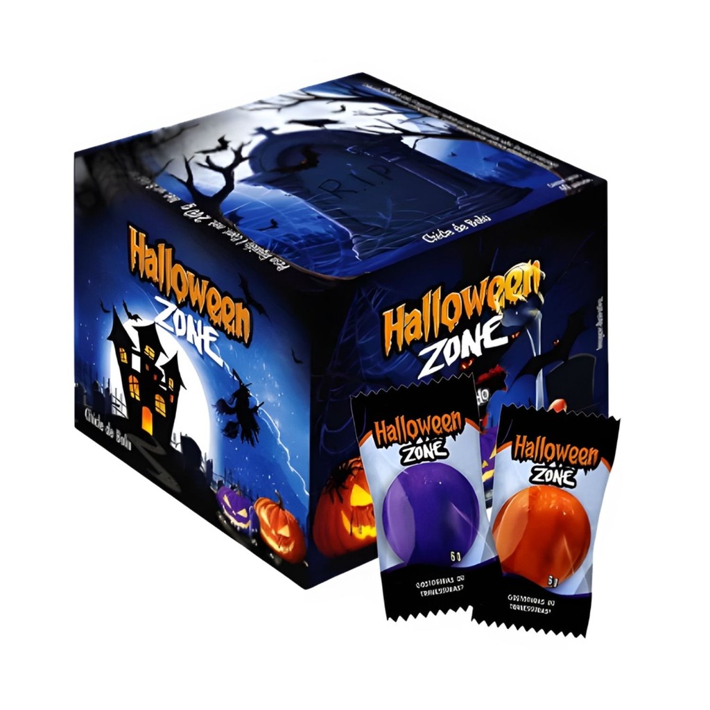 Chiclete Terror Halloween Zone Sukest - Caixa 240g