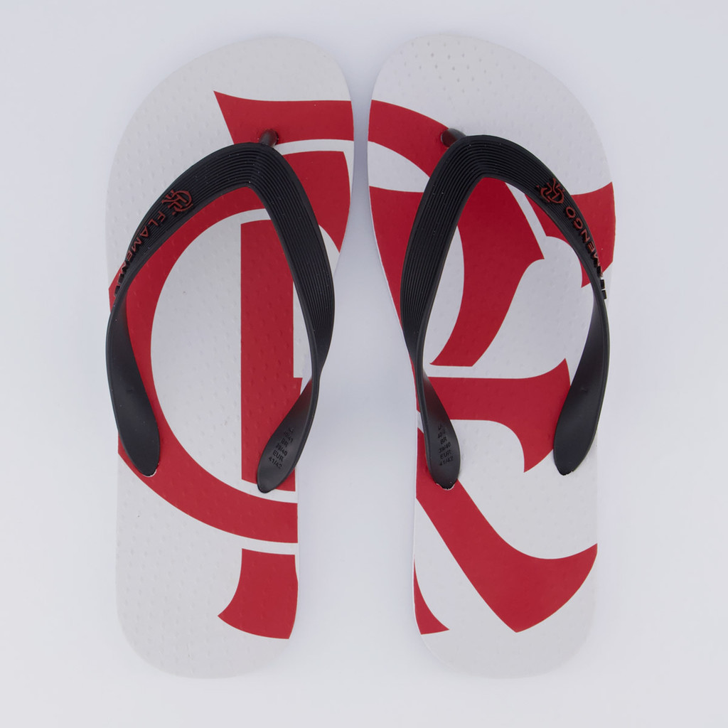 Chinelo Flamengo Basic 2 Branco e Preto em Oferta na Shopee