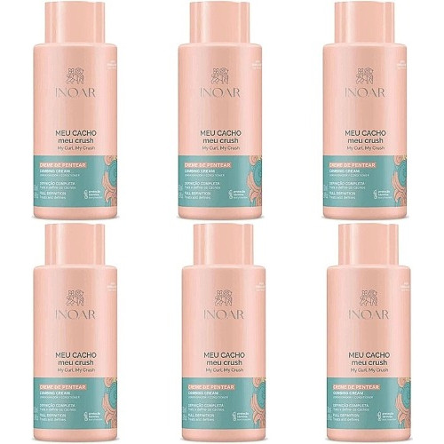 Inoar Kit Com 6 Creme De Pentear Meu Cacho Meu Crush 500ml