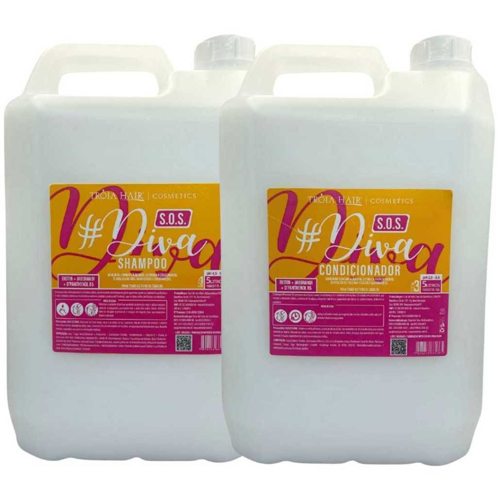 Shampoo E Condicionador Lavatório 1.9.3 poderosa 5L Tróia Hair