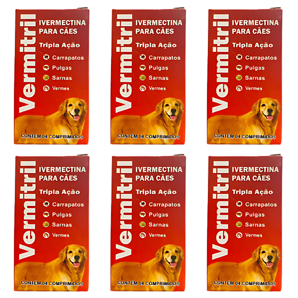 Antipulgas e Carrapatos para Cães até 15kg – 24 Comprimidos | Tripla Ação contra Pulgas, Carrapatos e Sarnas