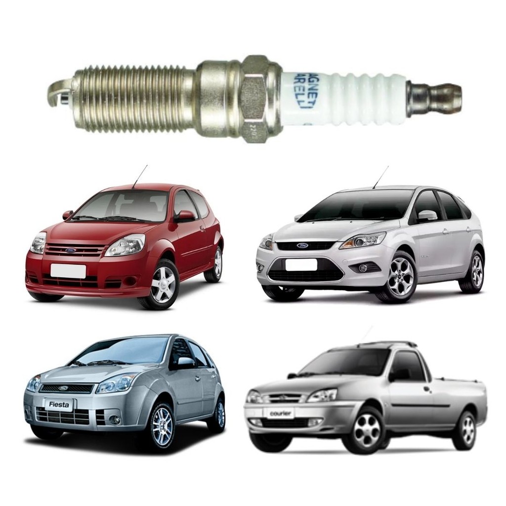 Vela Ignição Courier Fiesta Focus Ka Zetec Rocam Gasolina em Oferta na Shopee