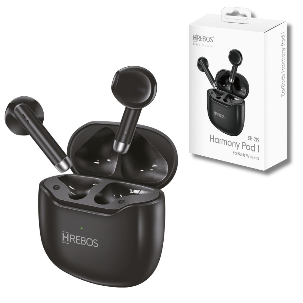Fone Bluetooth Hrebos EB-219 Sem Fio com Microfone Som de Qualidade e Bateria Duradoura