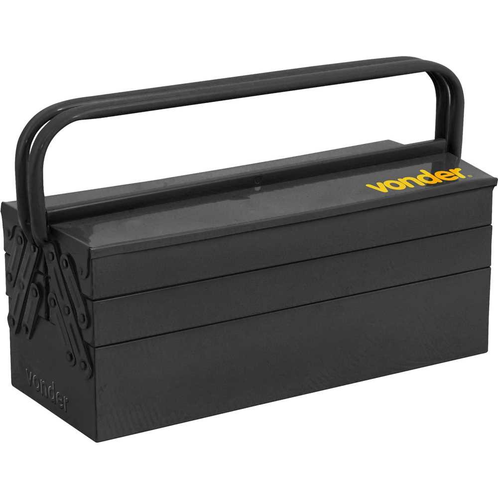 Caixa Metálica Sanfonada para Ferramentas 5 Gavetas Vonder em Oferta na Shopee