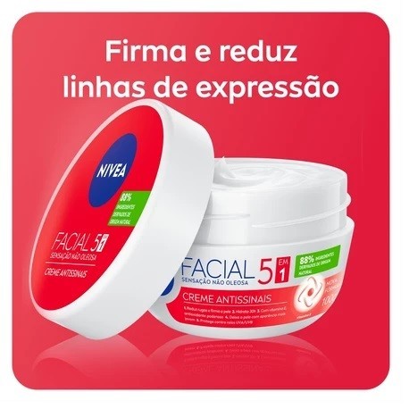 NIVEA Creme Facial  Antissinais 50G BBB26 em Oferta na Shopee
