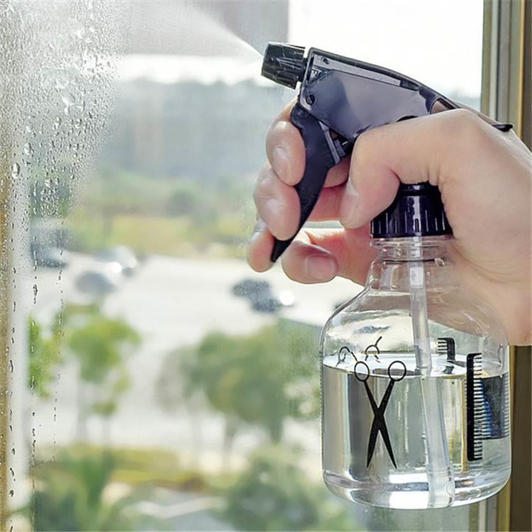 Regador de cabeleireiro Spray pode maquiagem transparente tipo Push barbearia 250ml tesoura rega pode