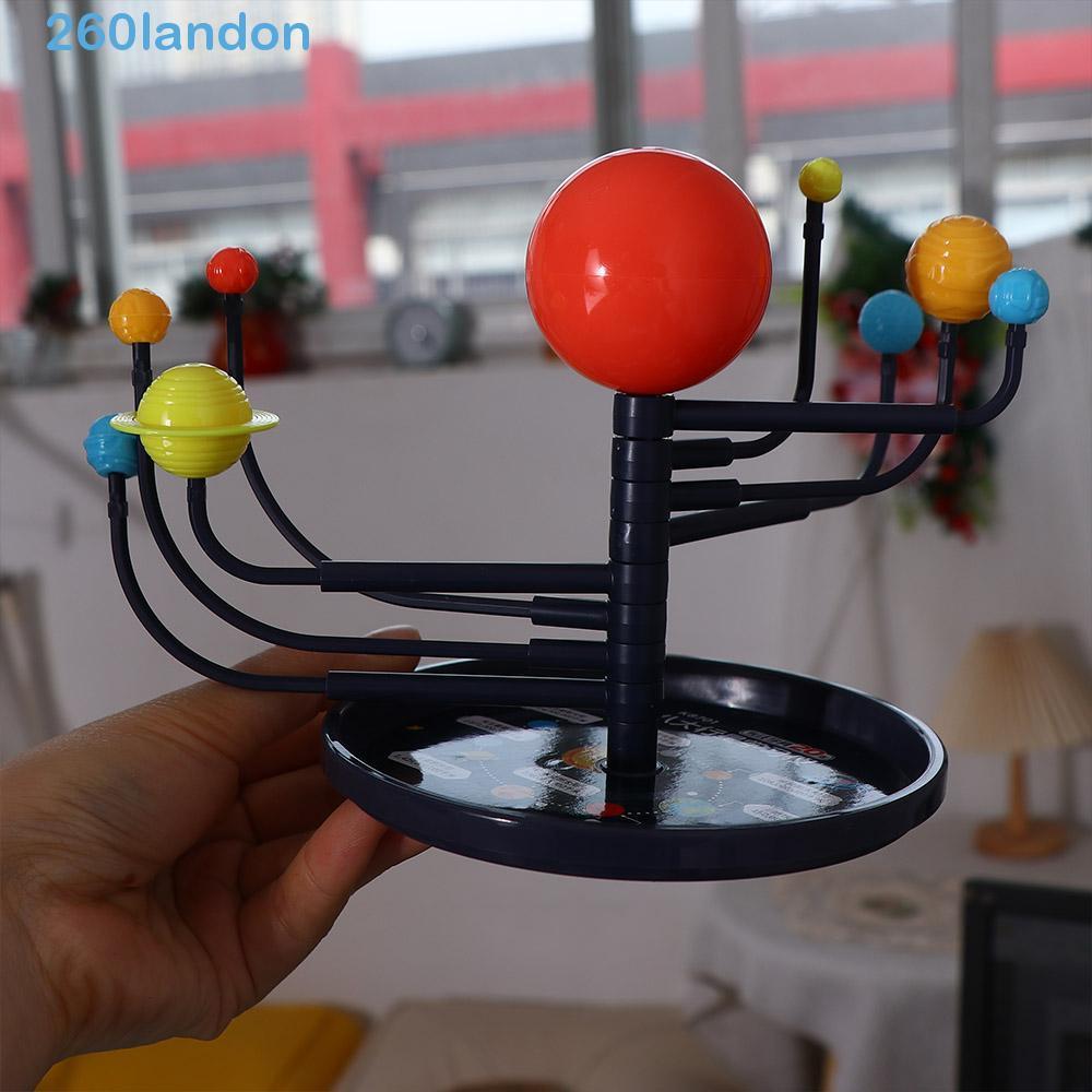 LANDON Sistema Solar Modelo Engraçado Planetário Conjunto Bola Suporte Criativo Astronomia Ciência Projeto 9 Planetas