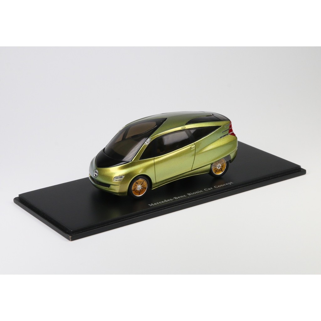 Spark 1/43 "Box Mullet" Mercedes-Benz Bionic Concept Car Material de tema raro Carro de material de resina para janela d