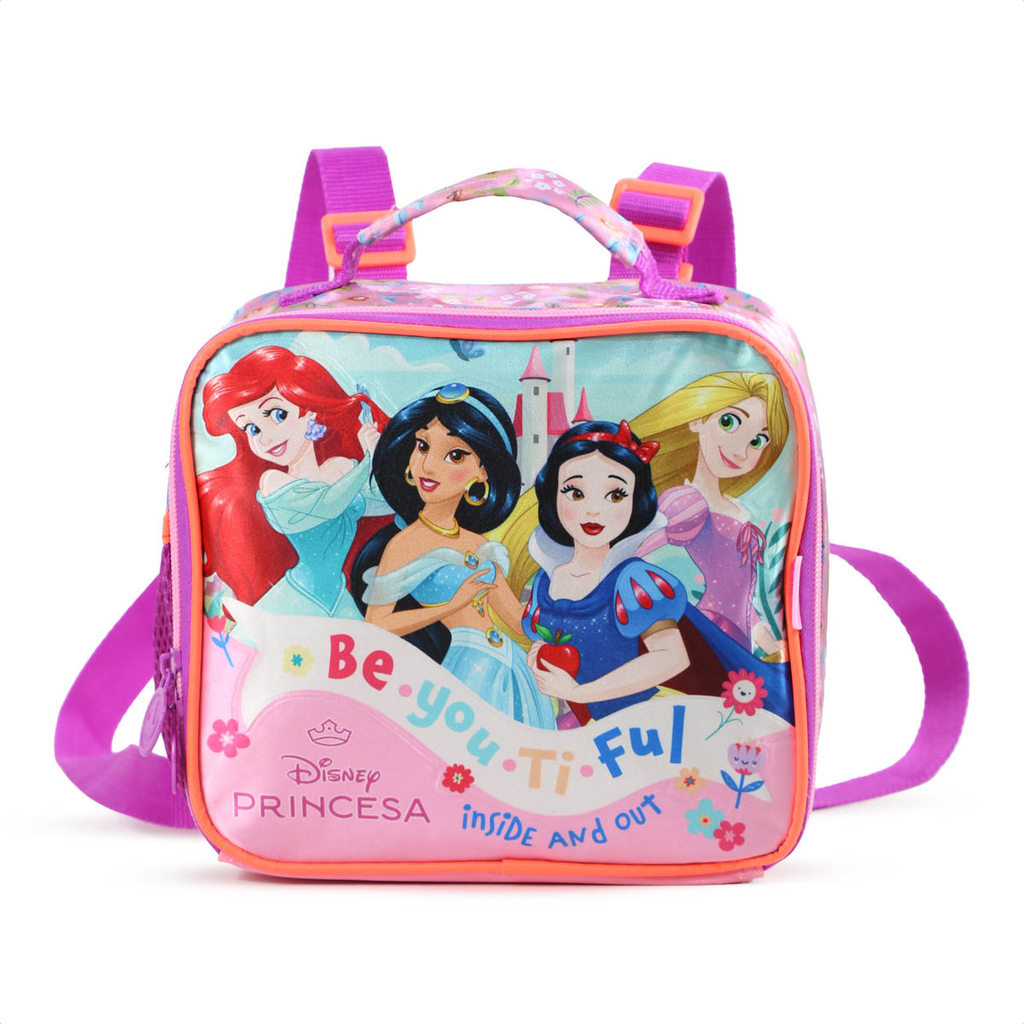 Lancheira Escolar Xeryus Princesas da Disney 13154 Rosa - Infantil