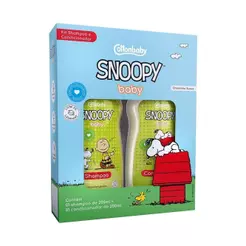 Shampoo + Condicionador Cotton Baby Snoopy Baby Gotas Camomila 200ml