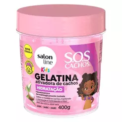 Gelatina Ativadora de Cachos Salon Line - SOS Cachos Kids Hidratação 400g