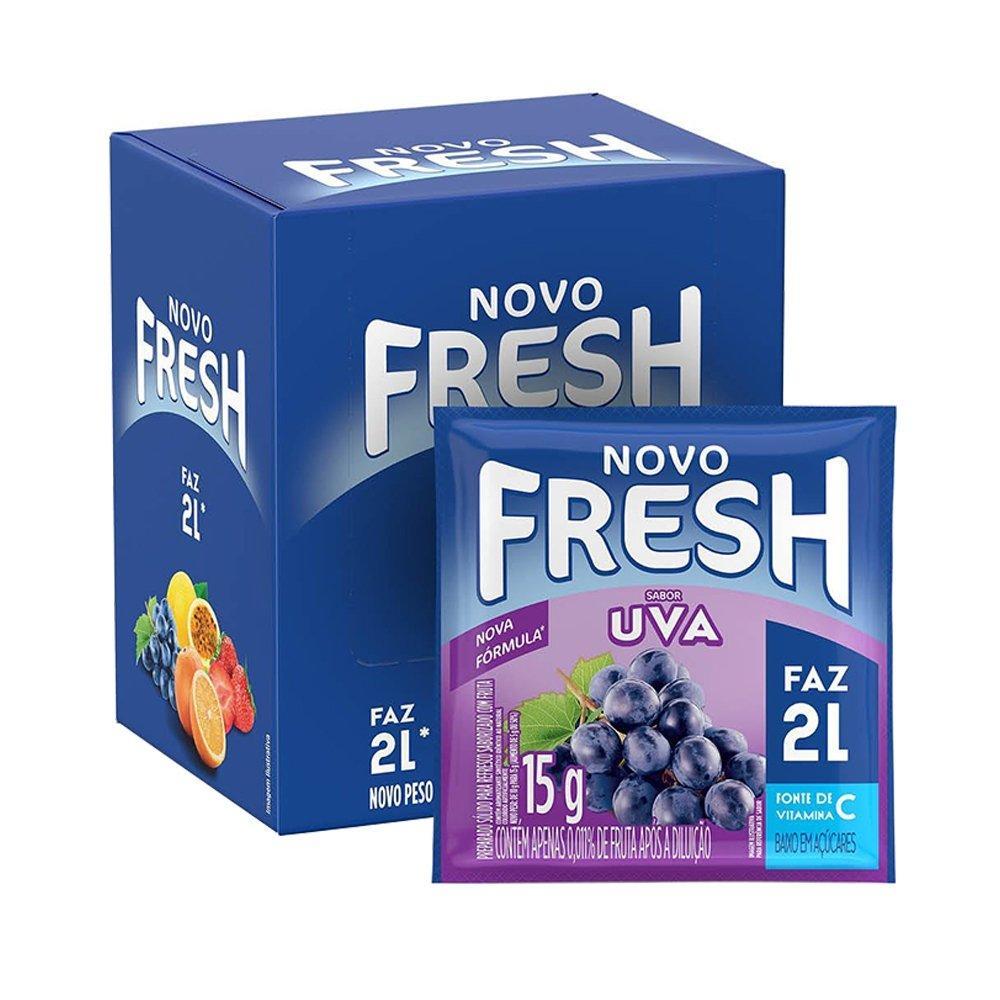 Refresco em Pó Fresh Uva 15g Display com 15 Unidades