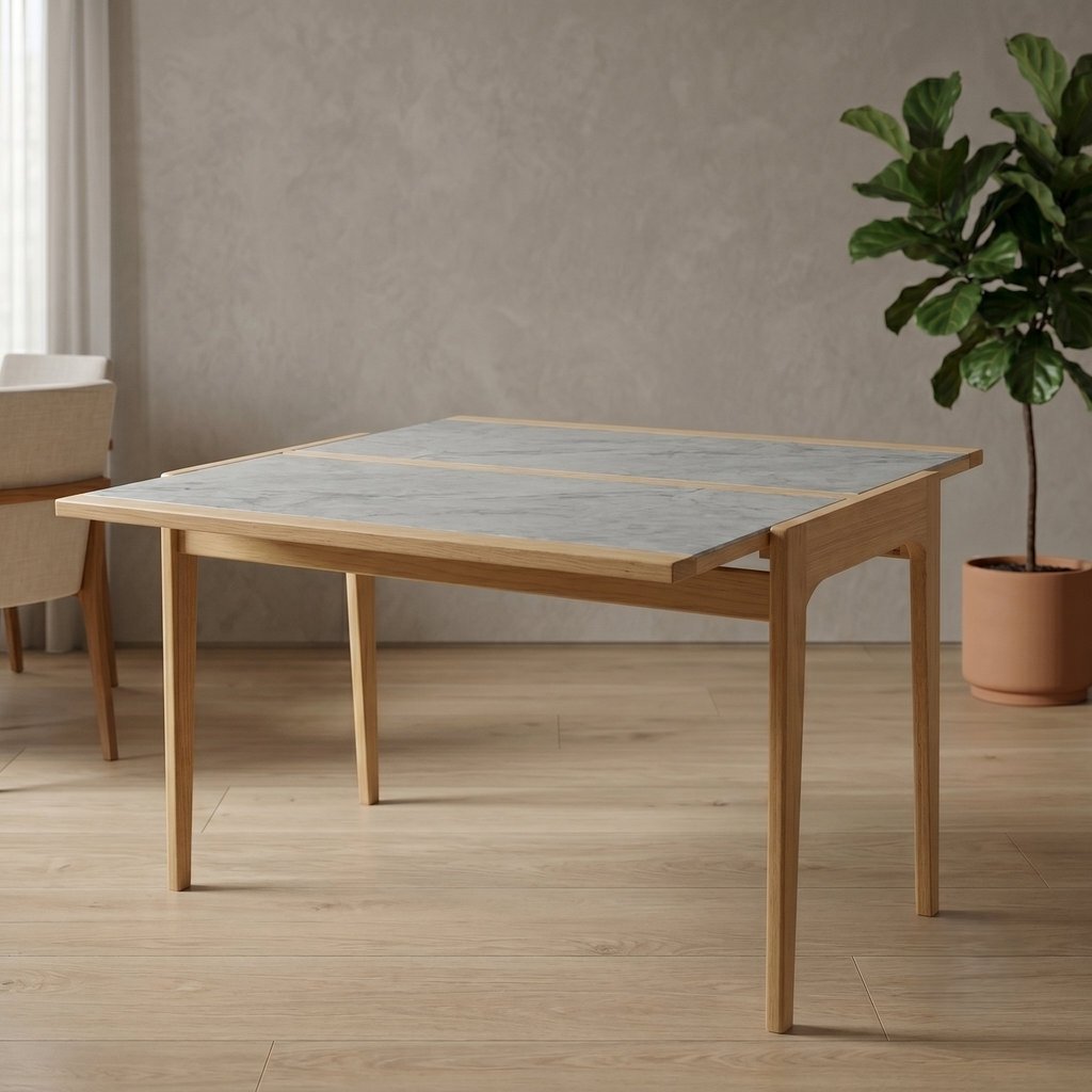 Mesa Aparador Sofia Tampo de Vidro 53/106
