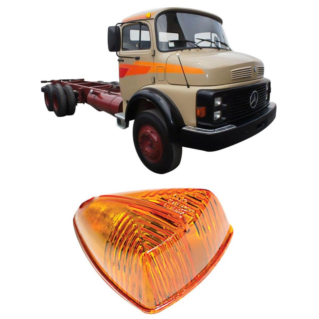 Lente Lanterna Dianteira Ambar Caminhao Mercedes Benz 81/88