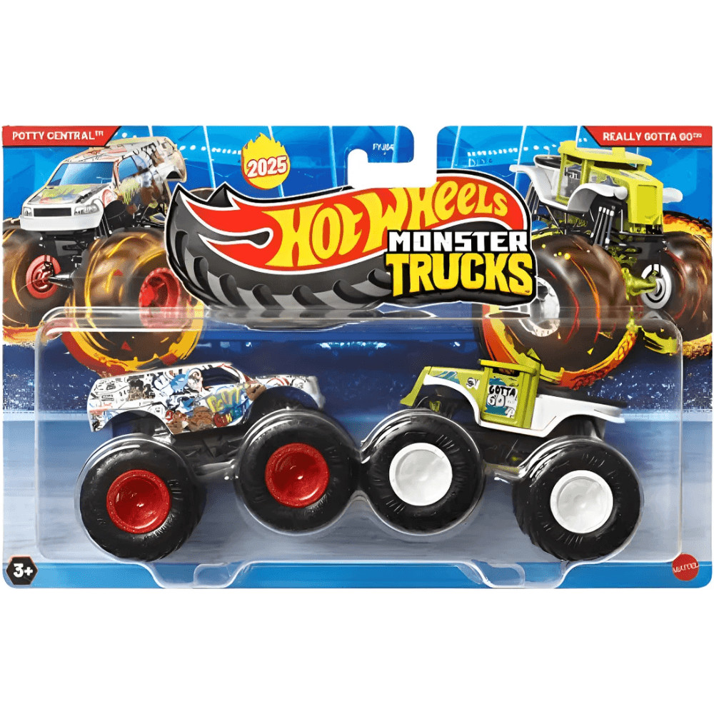 Carrinho Hot Wheels Monster Truck Potty Central vs Realy Gotta Go - Demolition Doubles - Mattel
