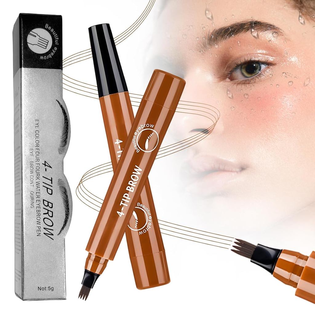 2 Lápis de Sobrancelha para Microblading, Caneta de Sobrancelha para Microblading à Prova d'Água 2026 Aprimorada, Lápis