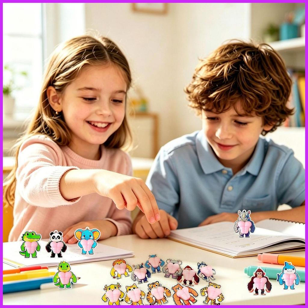 Squeeze Fidget Brinquedos Dos Desenhos Animados 3D Silicone Macio Sensoriais 10 Peças Pequeno Acrílico Dedo Fidgets Para