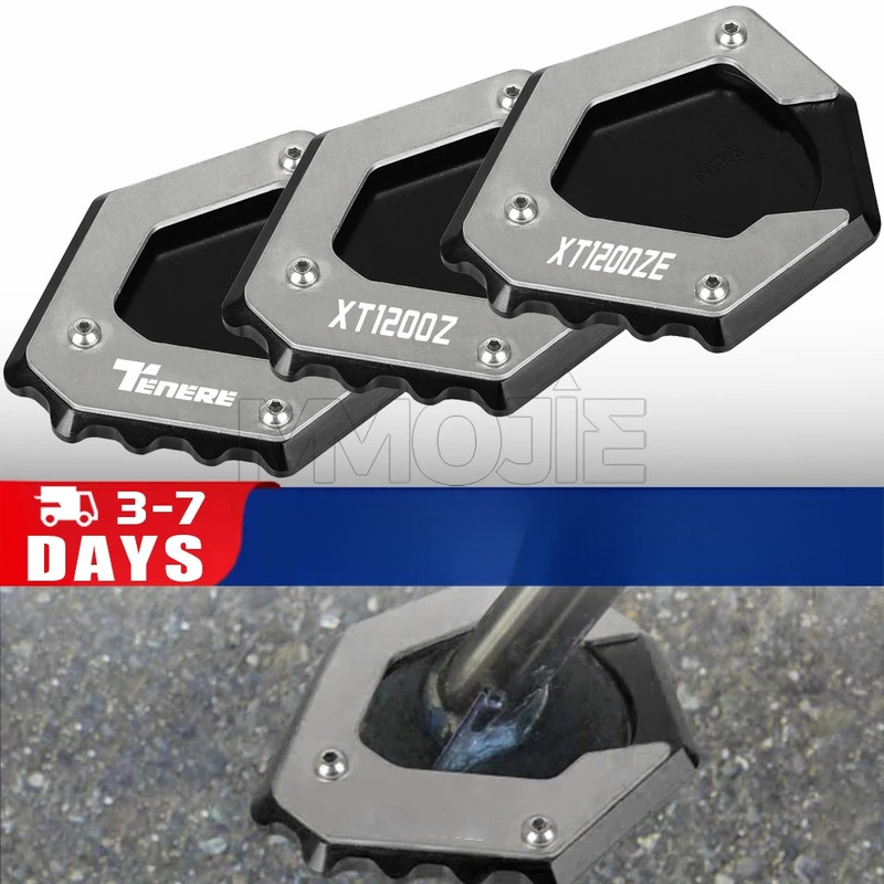 Para Yamaha XT1200ZE Super Tenere ABS 2010 2011 2012 2013 Kickstand Pé Suporte Lateral Ampliador Extensão Almofada Placa