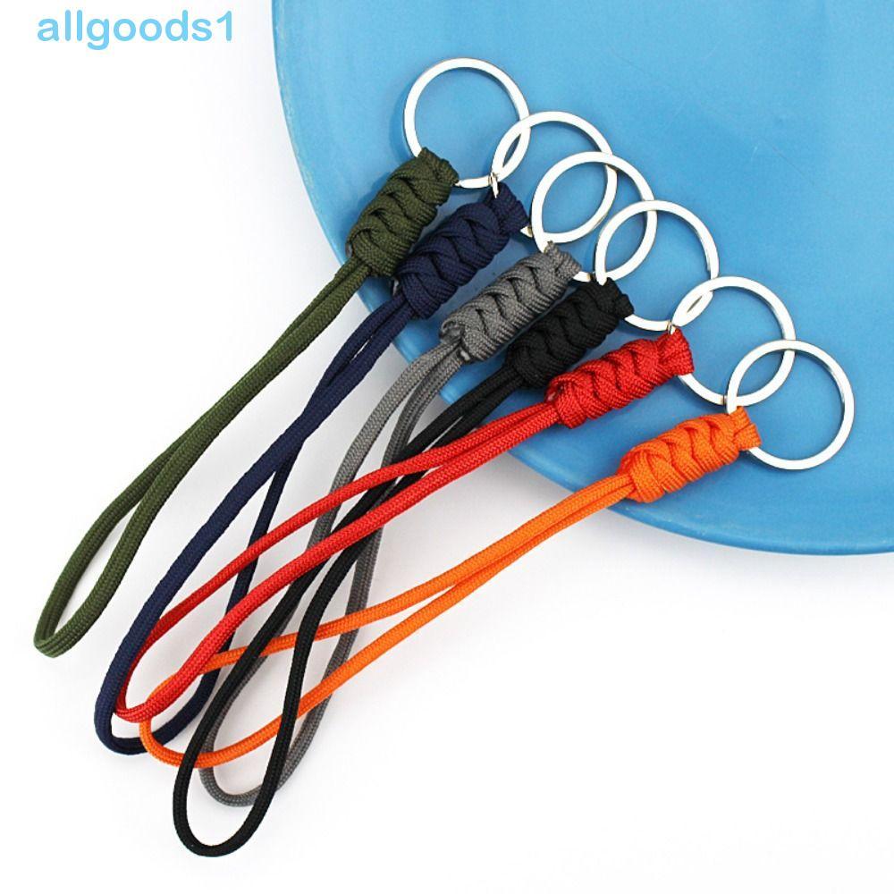 ALLGOODS Paracord Cordão Ferramenta De Sobrevivência Mochila Chaveiro Pendurado Corda 20/46cm Emergência Ao Ar Livre Tra