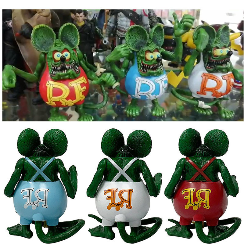 111cm Rat Fink Modelo De Contos De Ação De Rato Figurine Gift Toy Decor
